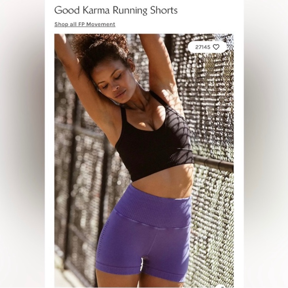 NWOT Free People Good Karma Running Shorts